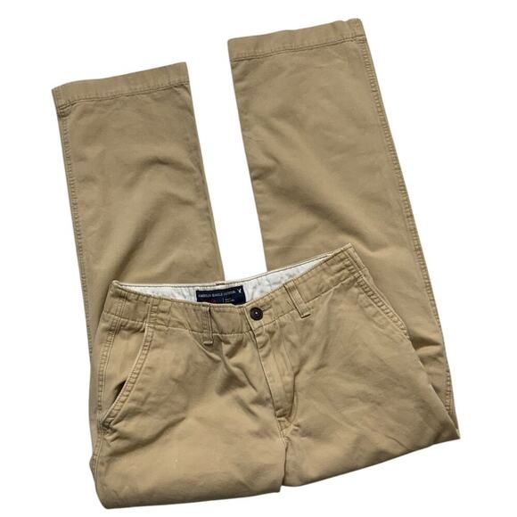 American Eagle Outfitters Pants Mens Size 32X32 Relaxed Flat Front Chino Casual - Picture 5 of 9